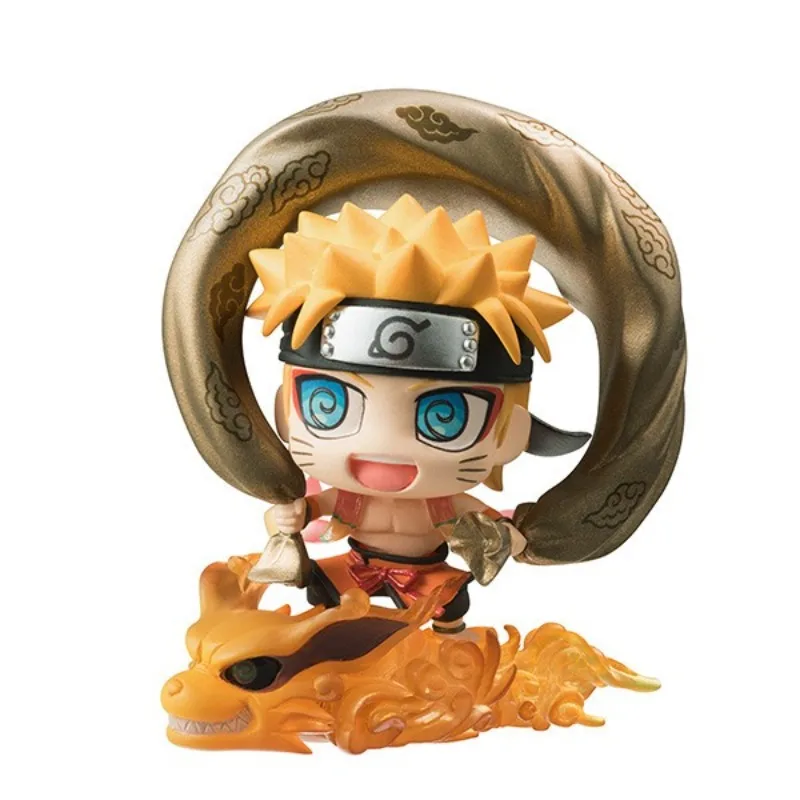 

Genuine 10CM Q Version Uzumaki Naruto Uchiha Sasuke Fengshen Thor Naruto Action Doll Anime Doll Kawaii Anime Doll