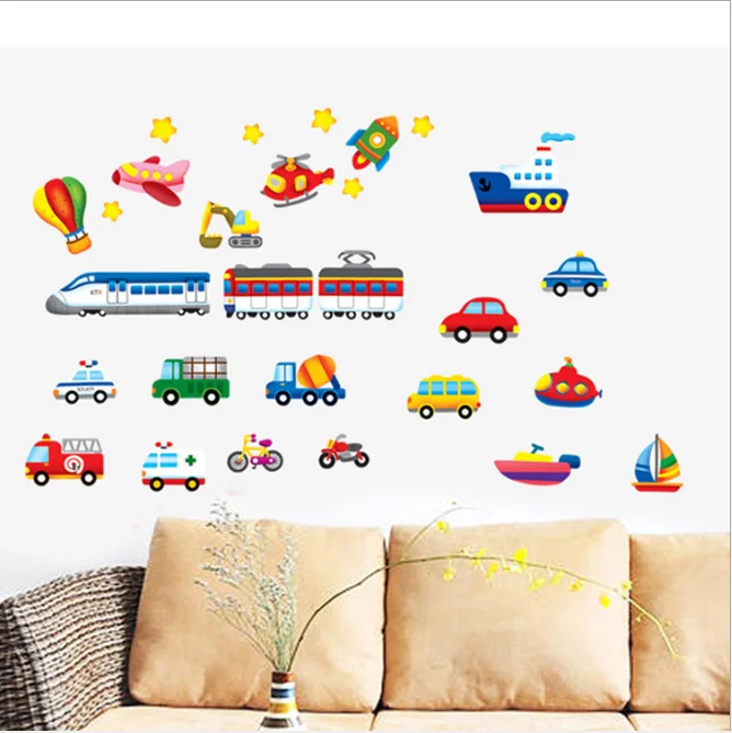 Мультяшные наклейки на стену для детской комнаты|Наклейки стену| |