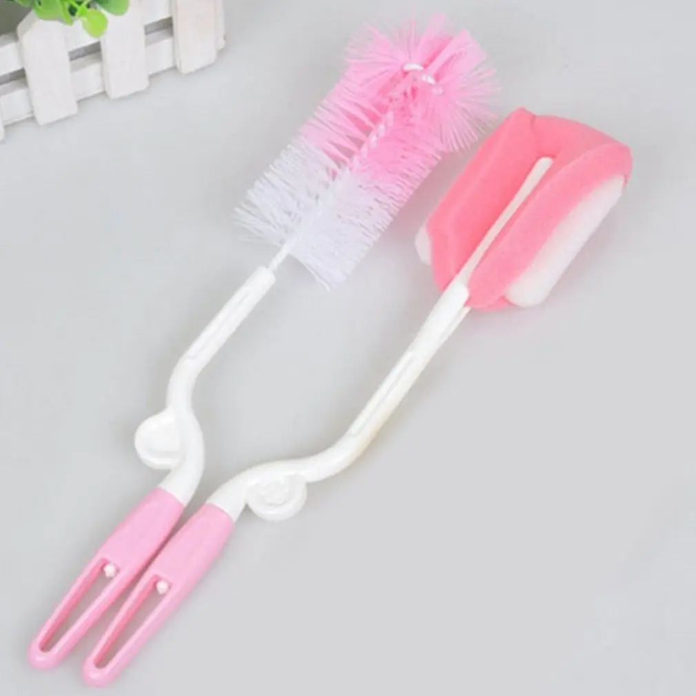 

Baby Products 360 Degree Sponge Bottle Brush With Nipple Brush Straw Brush Five-Piece Set Bottle Brush Set Of 5
