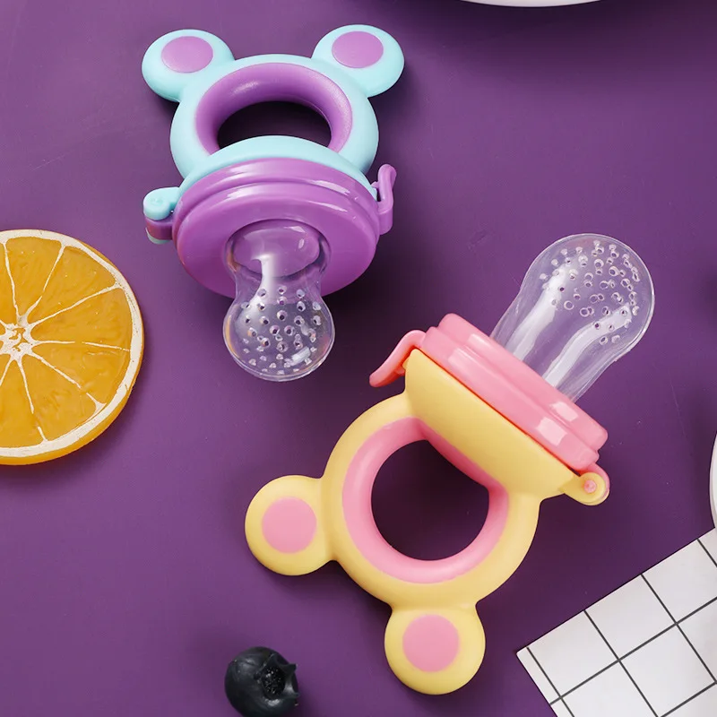 Nibbler Baby Pacifiers Feeder Cartoon Kids Fruit Food Nipples Feeding Safe Supplies Nipple Teat Bottle | Мать и ребенок