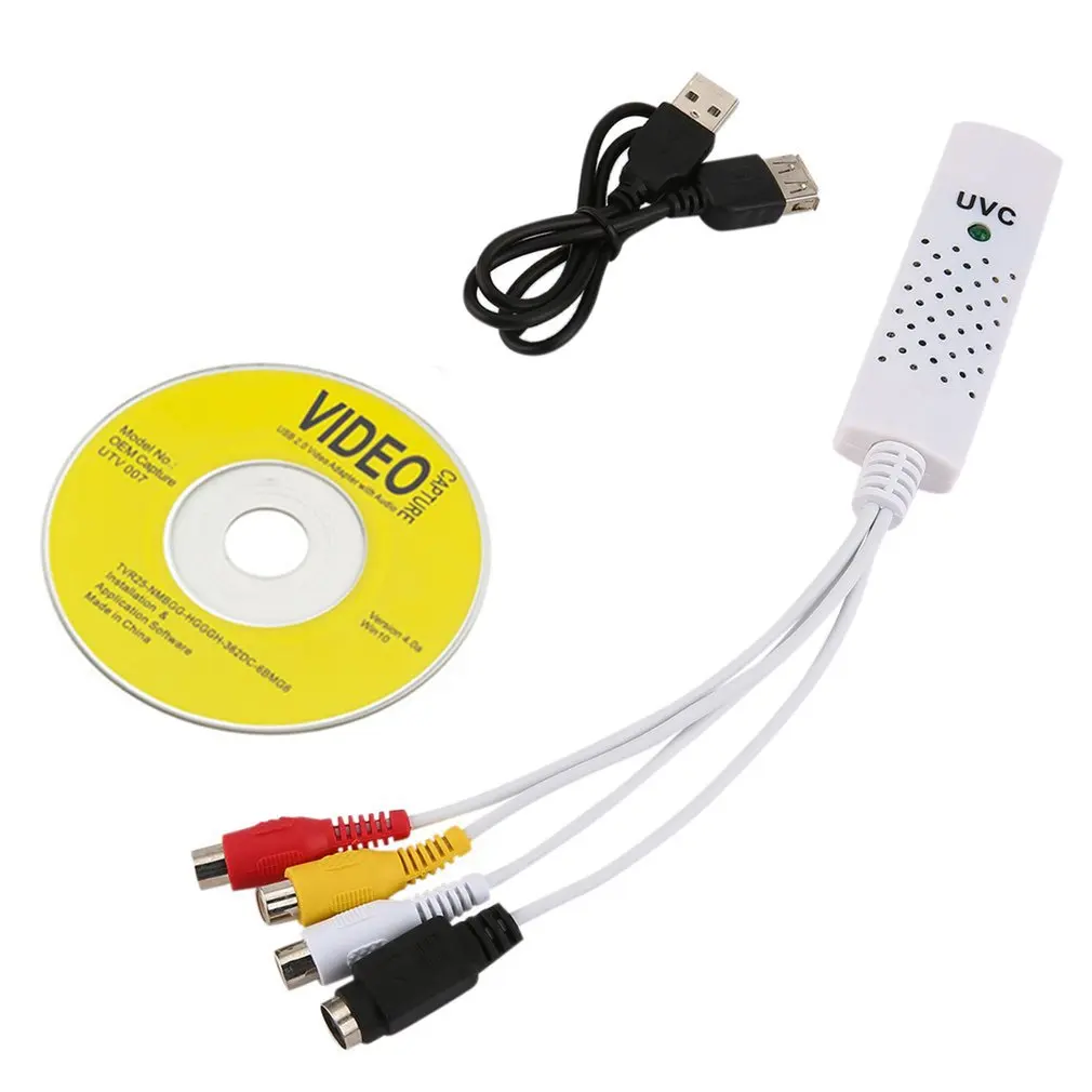 2019 Новый Портативный USB 2 0 Easycap Аудио Карта видеозахвата адаптер VHS к DVD видео