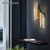 luxury wall lamp led wall light for living room bedroom bedside creative gold corridor wall sconce lighting indoor led fixtures