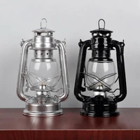 retro classic kerosene lamp dimmable lanterns wick portable camping light decor