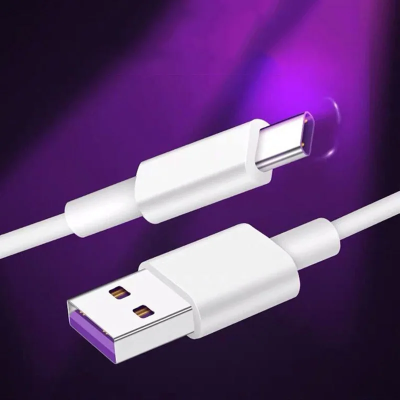 

Fast Charge 5A USB Type C Cable For Samsung S20 S9 S8 Xiaomi Huawei P30 Pro Mobile Phone Charging Wire White Blcak Cable