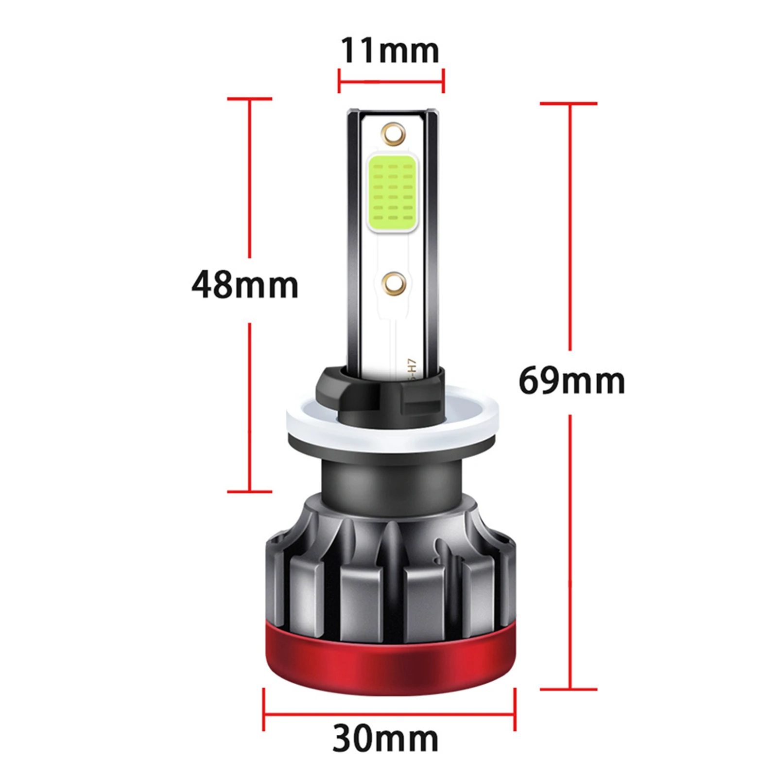 

2Pcs 3000LM Super Bright Car LED Headlight Limes Green Fog Lamp for EV19 5202