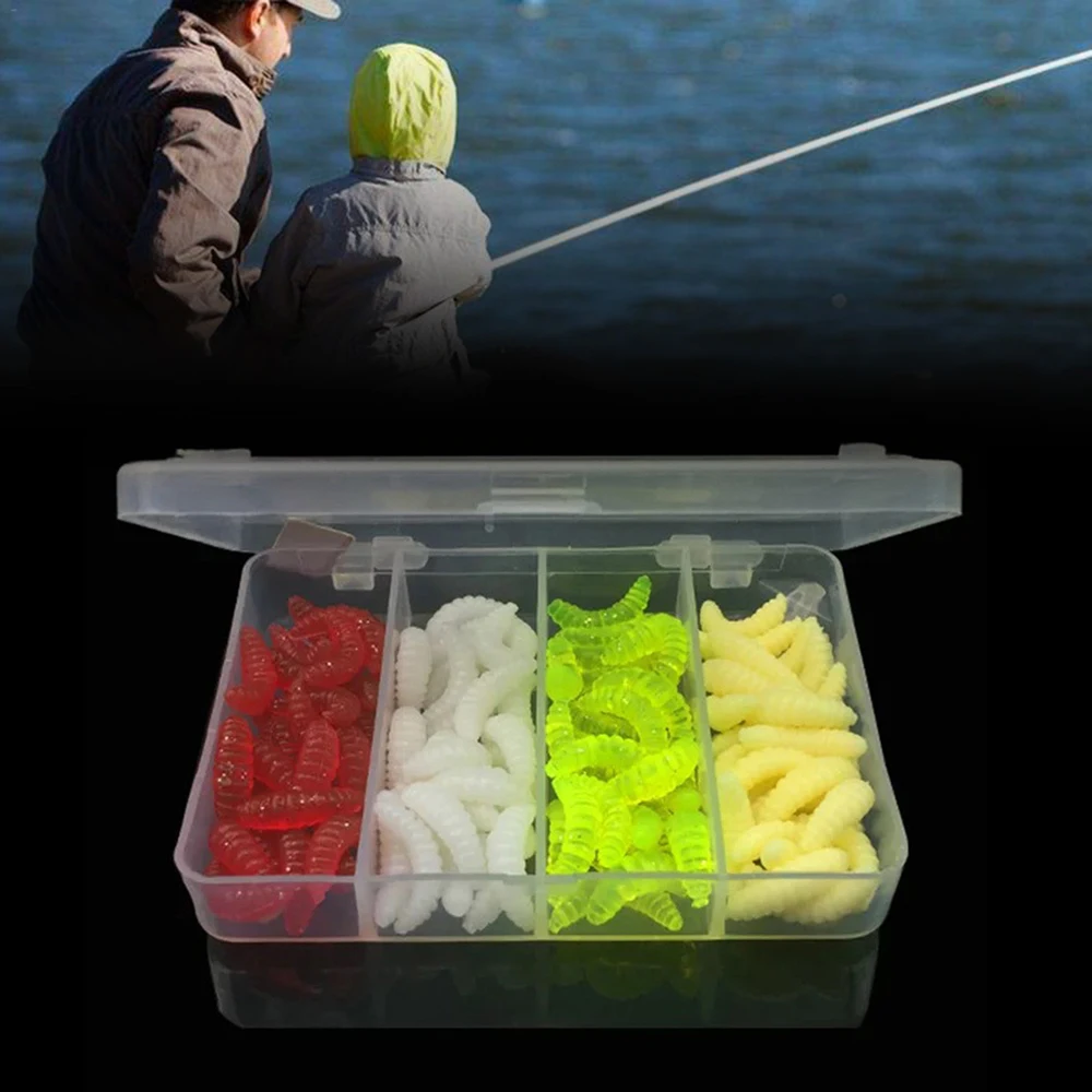 100 шт./партия рыболовные приманки коробка для хлеба червь креветка насекомое