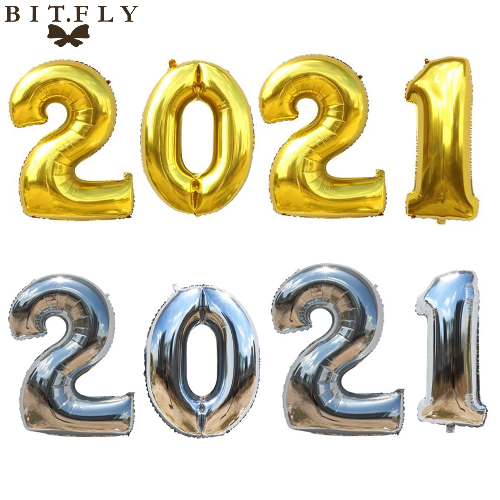 40-дюймовый алюминиевый воздушный шар Большие Гелиевые цифры воздушные шарики