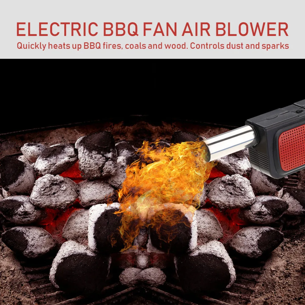 

Portable Fan Air Blowers Handheld Electric BBQ Fan Air Blower for Outdoor Camping Picnic Barbecue Cooking Powerful Power Tool