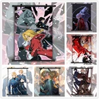 Полнометаллический альхимик Элрик Эдвард Альфонс Аниме Манга HD печать на стене постер свиток