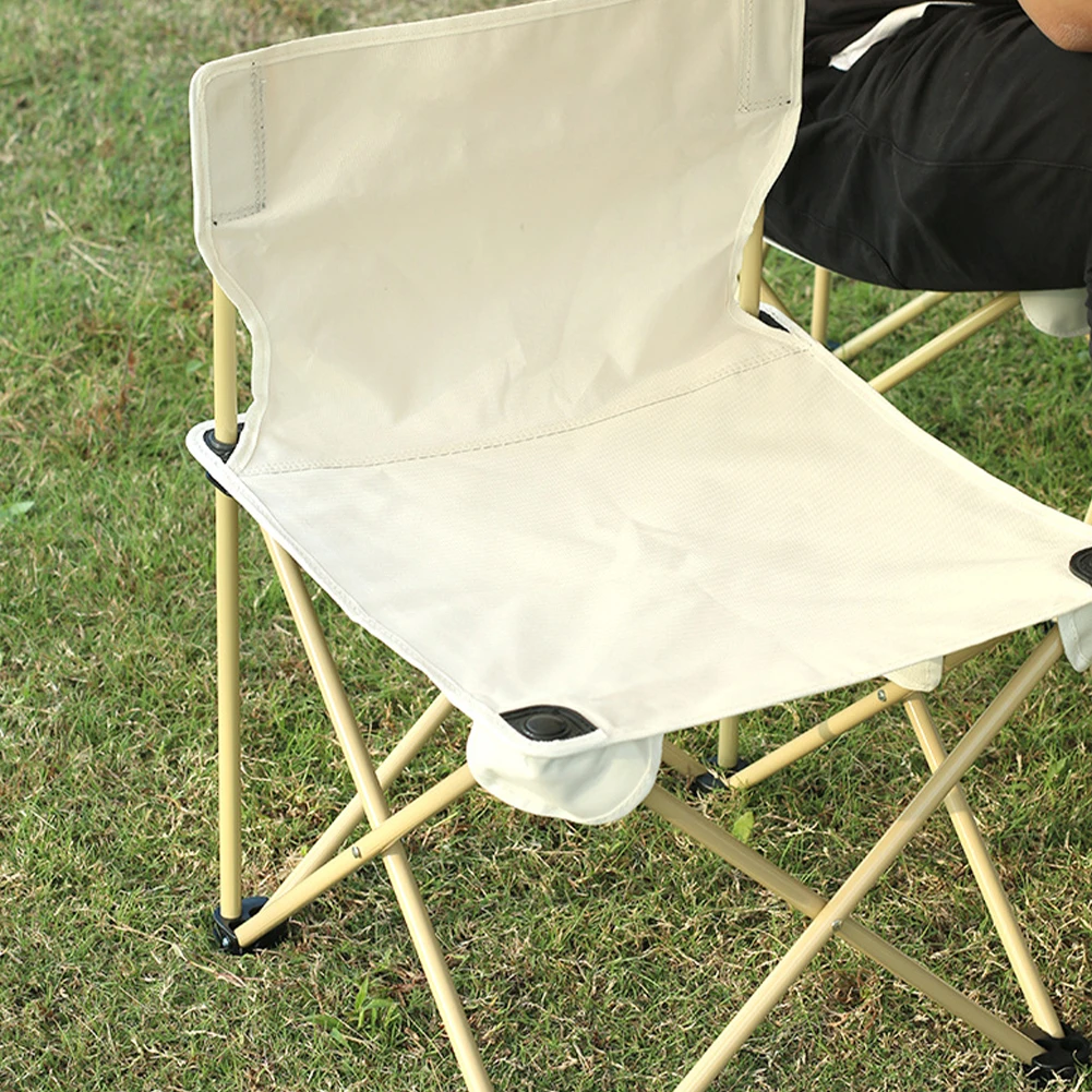 

Camping Chair Portable Folding Heavy Duty Arm Chair with Storage Bag Durable Stain Resistant Chair for Outdoor Picnic BBQ Beach