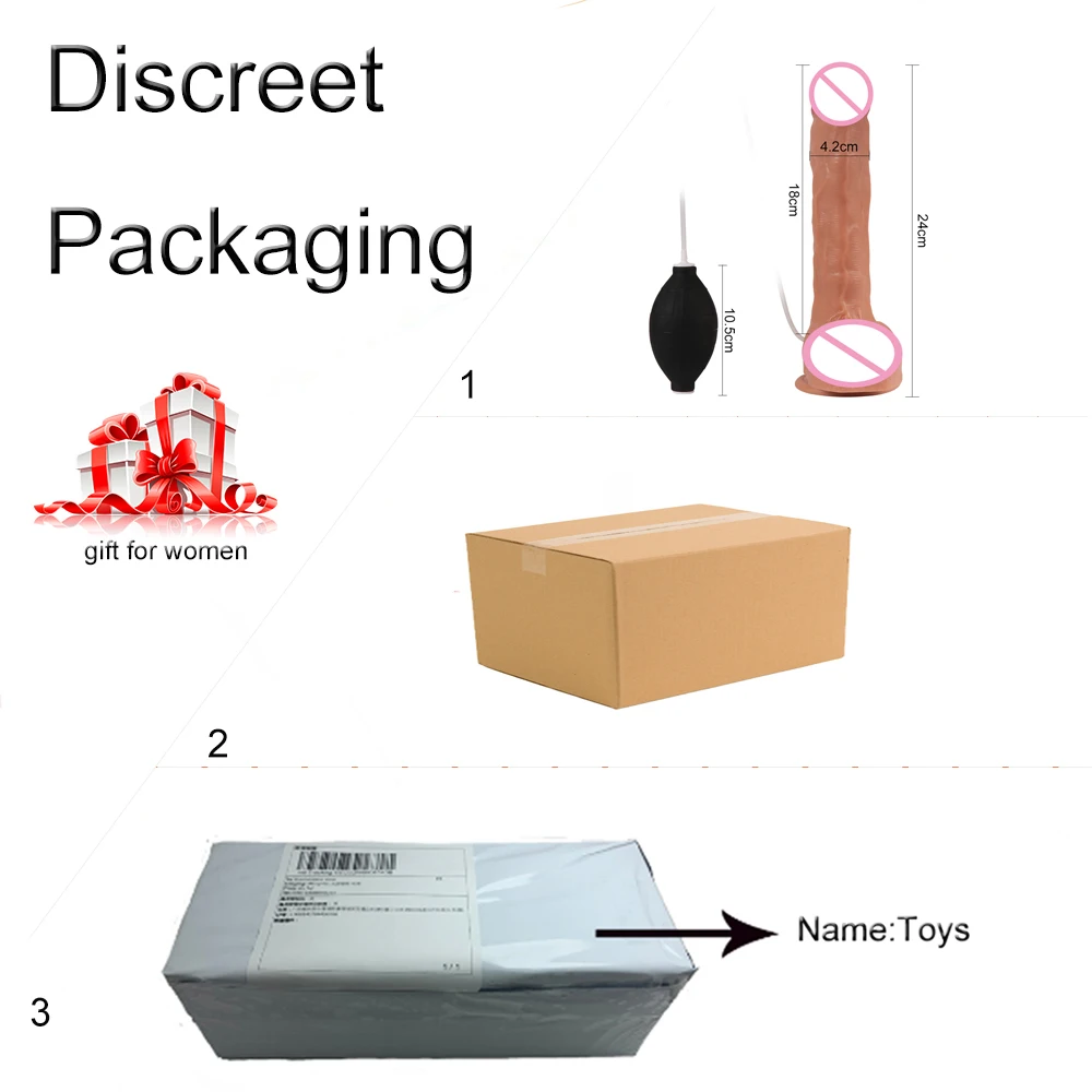 Большой фалоимитатор с брызгами реалистичный Фаллус эякуляционные