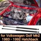Амортизатор капота для VW Volkswagen Golf Mk2 1983-1992 хэтчбек, газовые стойки, поддержка подъема, передняя крышка, модификация, весна, шок, шток амортизатора