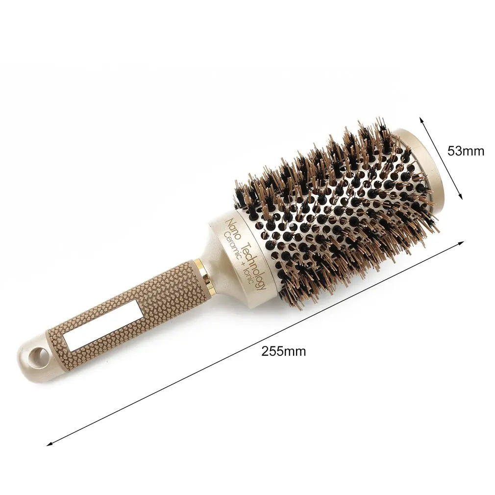

Ceramic Aluminium Round Salon Tangle Hair Comb Hair Brush Hairbrush Professional Hairdressing Combs For Barber Styling Tools