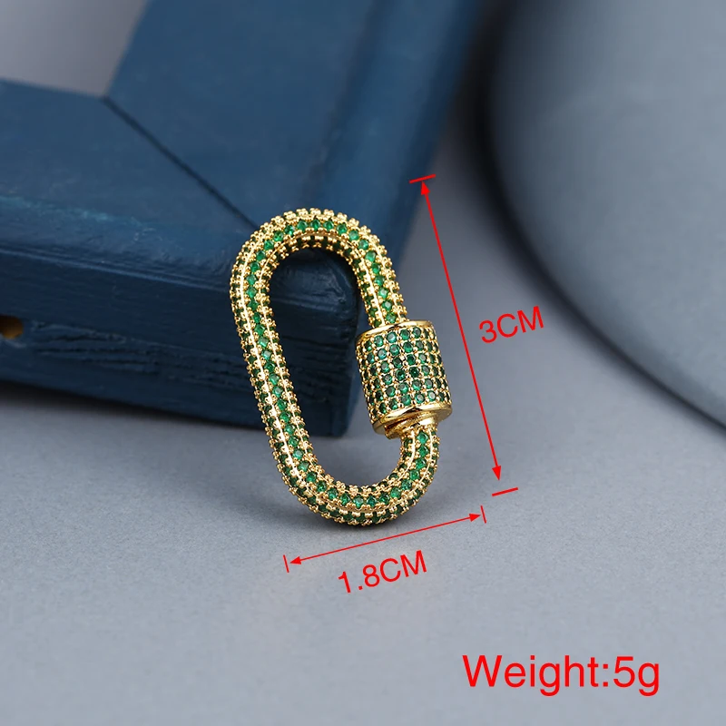 Овальные застежки-крючки медные микрозакрепки из циркония модные ювелирные