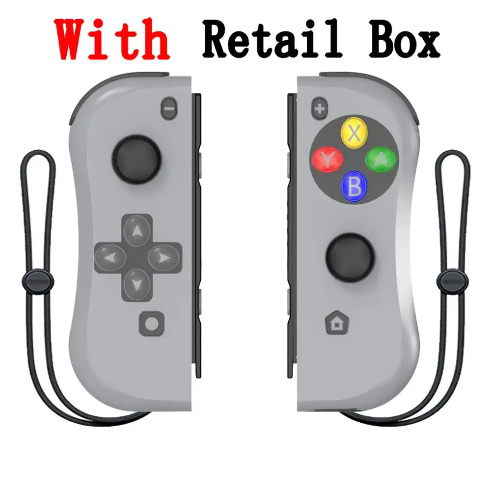 Dark Gray With Box Управление Bluetooth Джойстик для Joycon Joy Con геймпад Nitendo nintendo Zend переключатель управление Лер триггер джойстик игровая консольная панель - Цвет: Dark Gray With Box