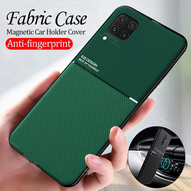 Чехол для huawei p40 lite Матовый кожаный магнитный автомобильный чехол держатель p 40