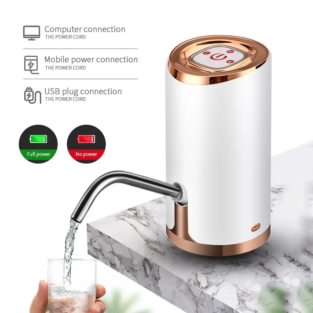 Электрический для бутылки с водой насос usb зарядка автоматический