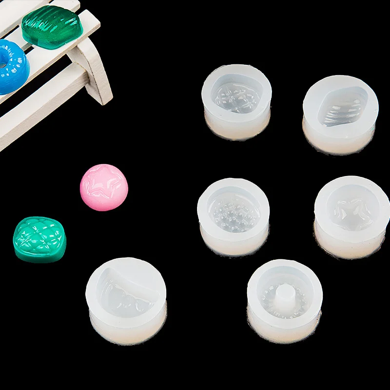 

6pcs DIY Jewelry Tool UV Resin Jewery Accessories Fruit Shaped Silicone Jewelry Tools