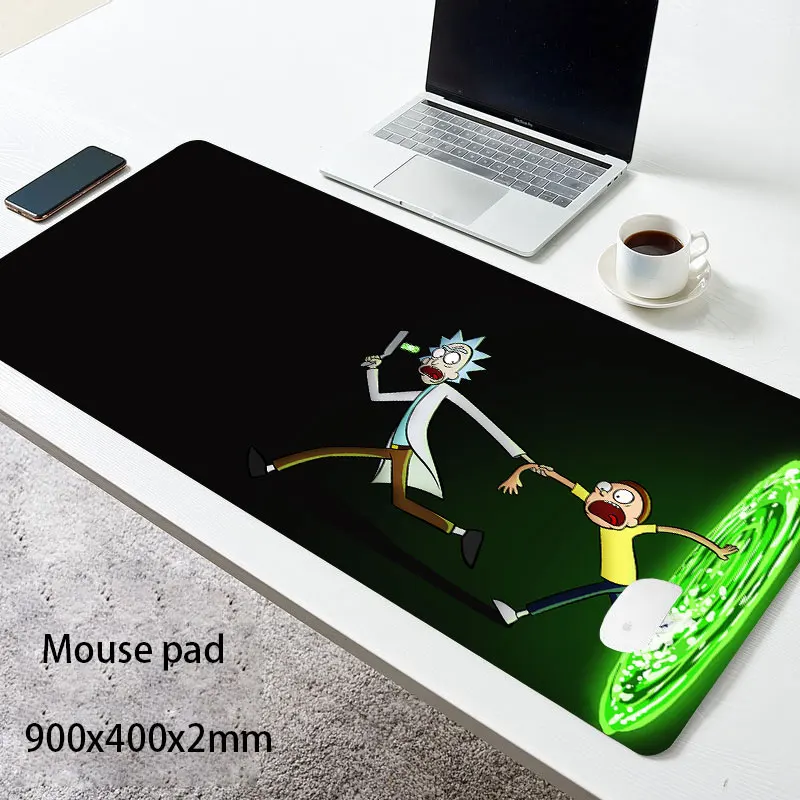 

Anime Morty Large Mouse Pad xxl Computer Mousepad Tapis De Souris for Gamer Office PC Rick Desk Mat XXL keyboard mouse pad mat