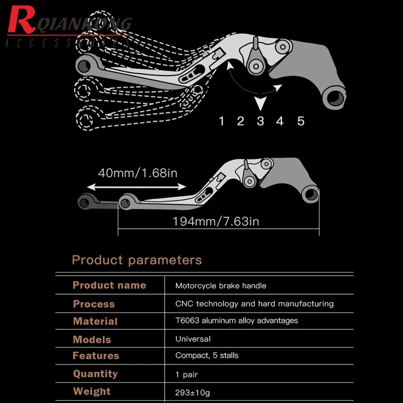 

Motorcycle Adjustable Extendable Brake Clutch Levers Handlebar Grip For Honda CB300R CBR300R CB/CBR300R 2014 2015 2016 2017 2018
