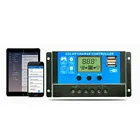 10A 20A 30A PWM регулятором солнечного заряда контроллер 12V 24V Автоматический Двойной USB 5V Выход ЖК-дисплей регулятор дисплея Батарея Зарядное устройство