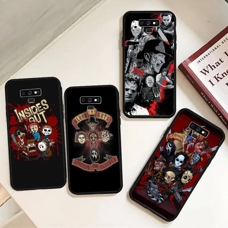 

Movie Horror Icon pattern Phone Case For Samsung A50 A51 A71 A20E A20S S10 S20 S21 S30 Plus ultra 5G M11 funda cover