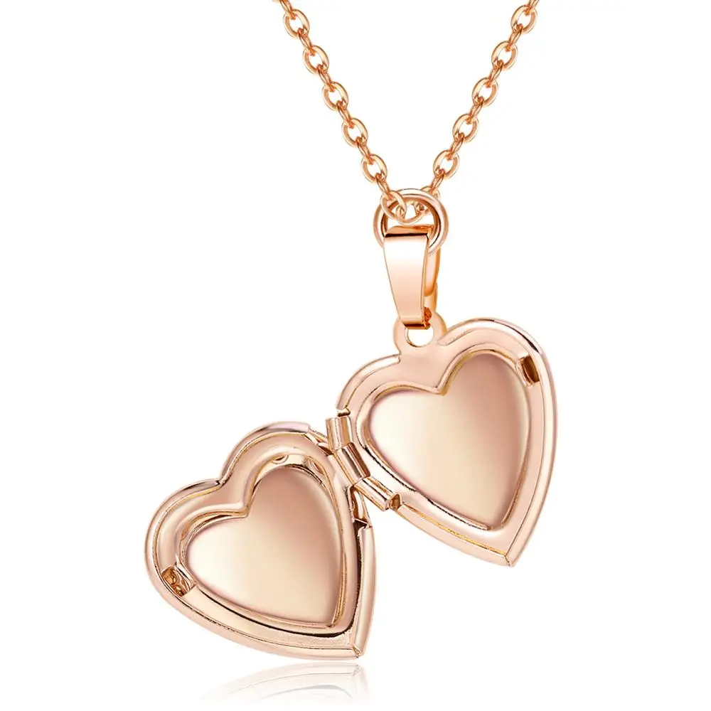 Светильник лый кулон в форме сердца для женщин и мужчин открытая фоторамка