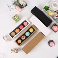 drawer type macaron baking packaging cake cookie pastry boxes paper candy gift box for baby shower party favors