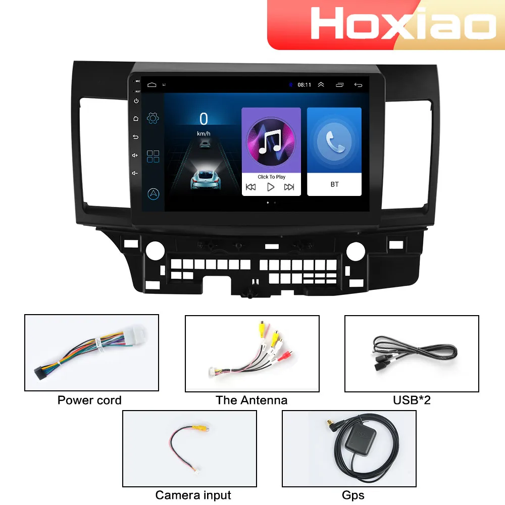 Автомагнитола 2 Din 4G Android мультимедийный видеоплеер для Mitsubishi lancer 2007 2008 2009 2010 2012 GPS