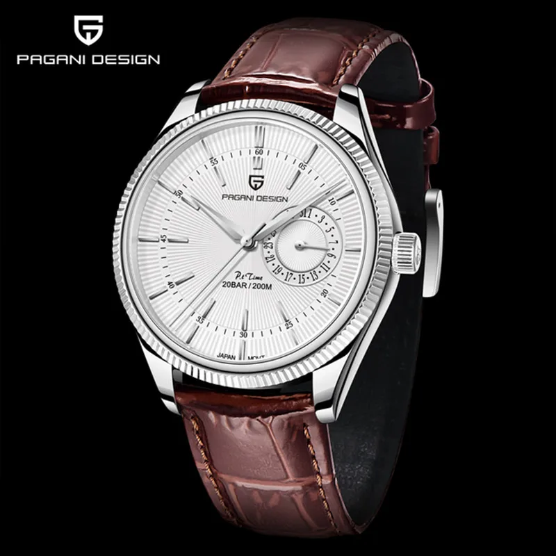 PAGANI DESIGN Original Men Quartz Wristwatches Top Brand Luxury Watch For Men Japan VH65 Movement Sport Leather Waterproof 200M enlarge