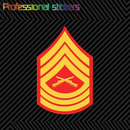 

E-8 Master Sergeant Insignia Sticker Decal Self Adhesive Vinyl Usmc Marine Corps Stickers for Motos, Cars, Laptops, PVC