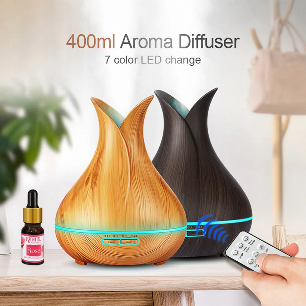 

400ML Essential Oil Diffuser Ultrasonic Aromatherapy Air Humidifier for Home Office Spa Humidificateur Bevochtiger BDF99