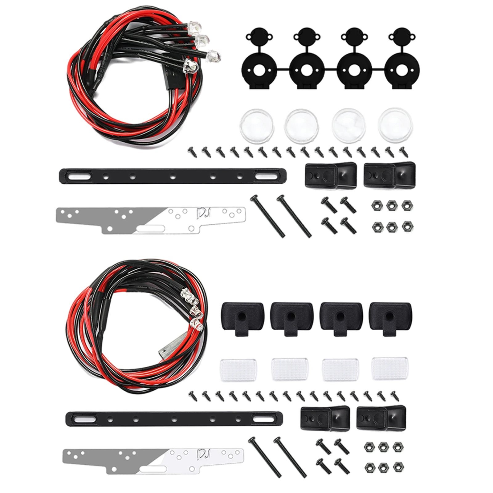 

Metal RC Crawler Light Bar Kit 4LEDs Roof Light for AXIAL SCX24 Vehicles Trucks DIY Accessory Parts