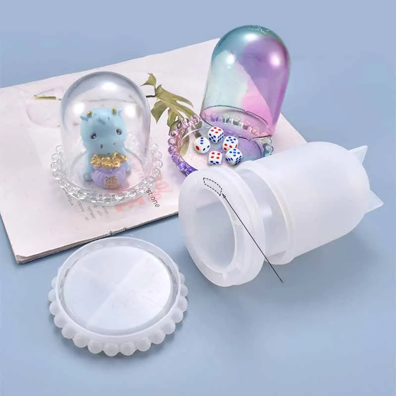 

Прозрачная крышка, чашка для кости, силиконовая форма для смолы, для «сделай сам», прозрачная эпоксидная чашка для костей, для неувядающей к...