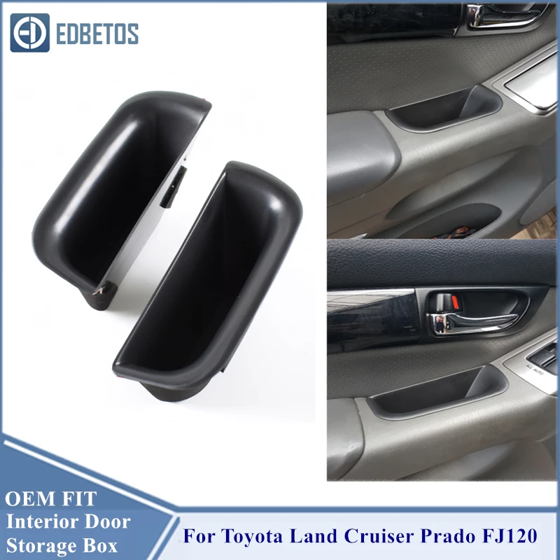 

Door Storage Barrel Organizer Door Handle Container For Toyota Land Cruiser Prado FJ120 2003-2009 Front Door Box / Rear Door Box