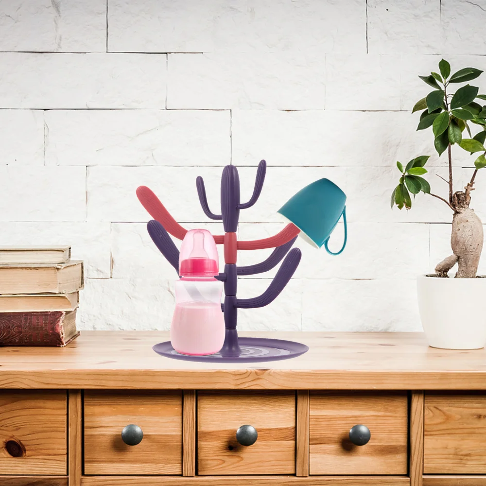

1pc Baby Bottle Drying Rack Feeding Bottle Organizer Durable Countertop Stand