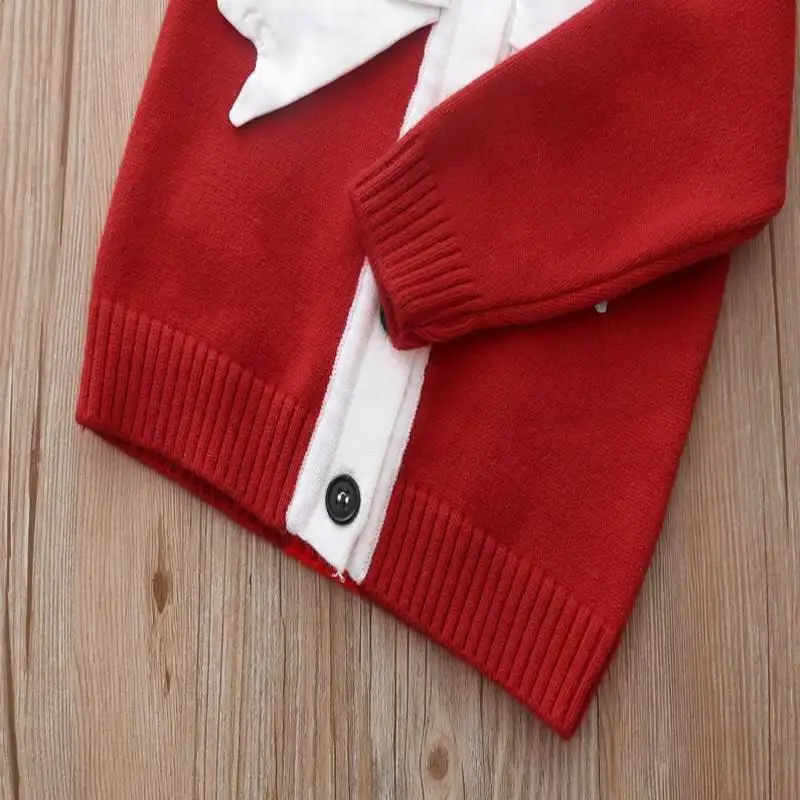 

Girls Outfits 2020 Autumn Winter Clothes for Girls Bow Red Sweater Coat+Skirt Baby Girl 2pcs Sets Girls Clothes E2045