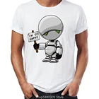Мужская футболка Марвин Paranoid Android Автостопом по Галактике забавные вычурные Потрясающие иллюстрации печатных футболка