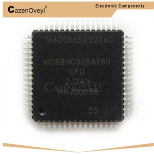 2pcs/lot 100% New MC68HC908AZ60CFU 2J74Y MC68HC908AZ60ACFU MC68HC908AZ60 QFP-64 Chipset  In Stock