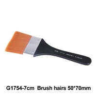 no 7 paint brush long flat head cleaning brush gouache acrylic painting brush oil brush painting wall art supplies