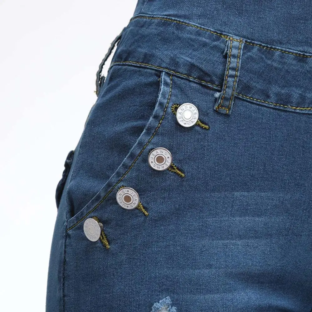 2020 женские джинсы с высокой талией большого размера четырехбортные рваные