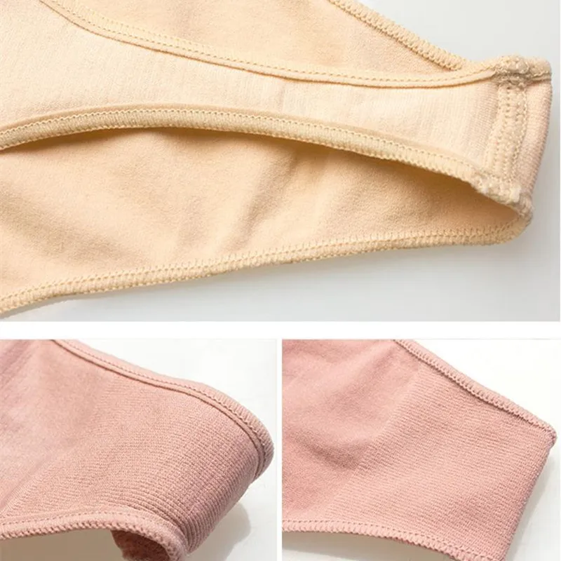 

2 pieces Pure cotton Sports Thong Letter elastic waist Panties Women's Yoga Underpants Low Seamless Thong Breathable Underwear