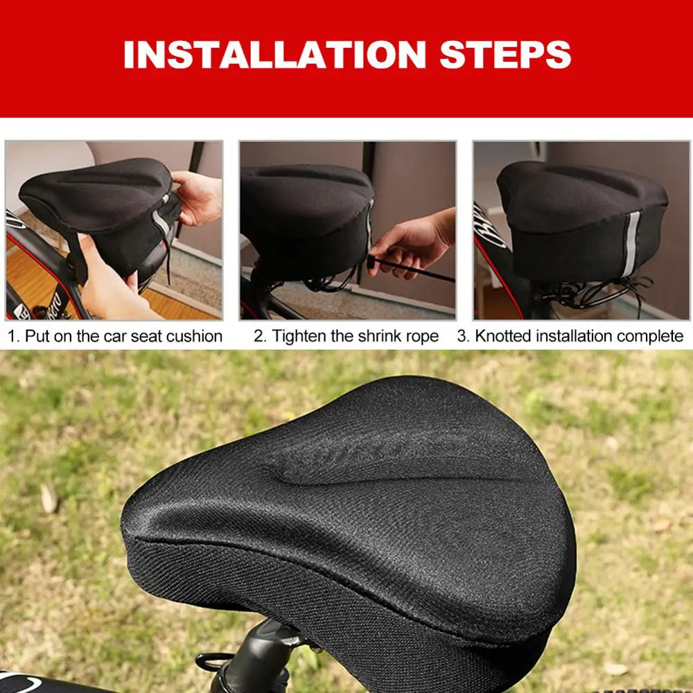 

Bicycle Cushion Cover Thickened Sponge Bicycle Cushion Universal Riding Seat Cover for Bicycle