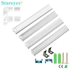 Светодиодная лента U-образной формы 50 см, алюминиевый профиль, держатель канала AL, угловой разъем светильник световая балка, кухонная лампа, лента с алюминиевым пазом