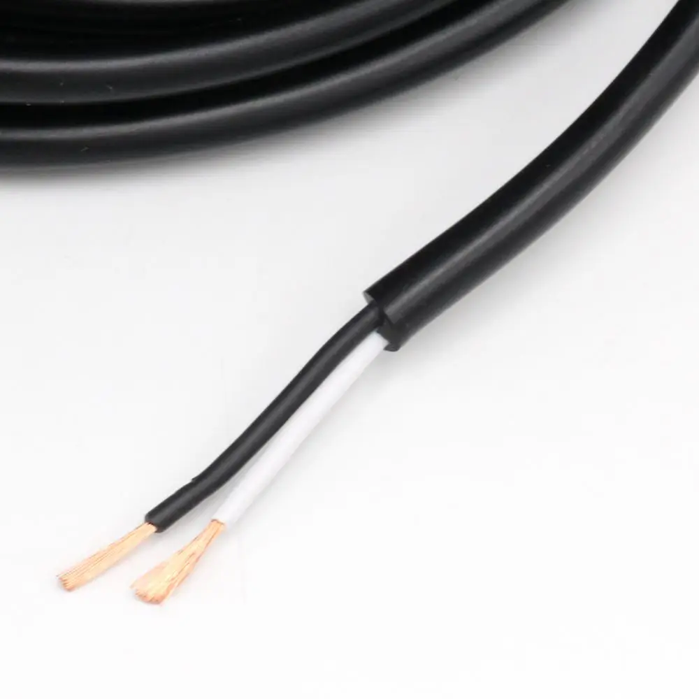 2 ядра 18AWG Ткань кабель ПВХ-изолятор шнур питания 2 провода электрический провод американский стандарт винтажный светильник шнур - Цвет: PVC Cord