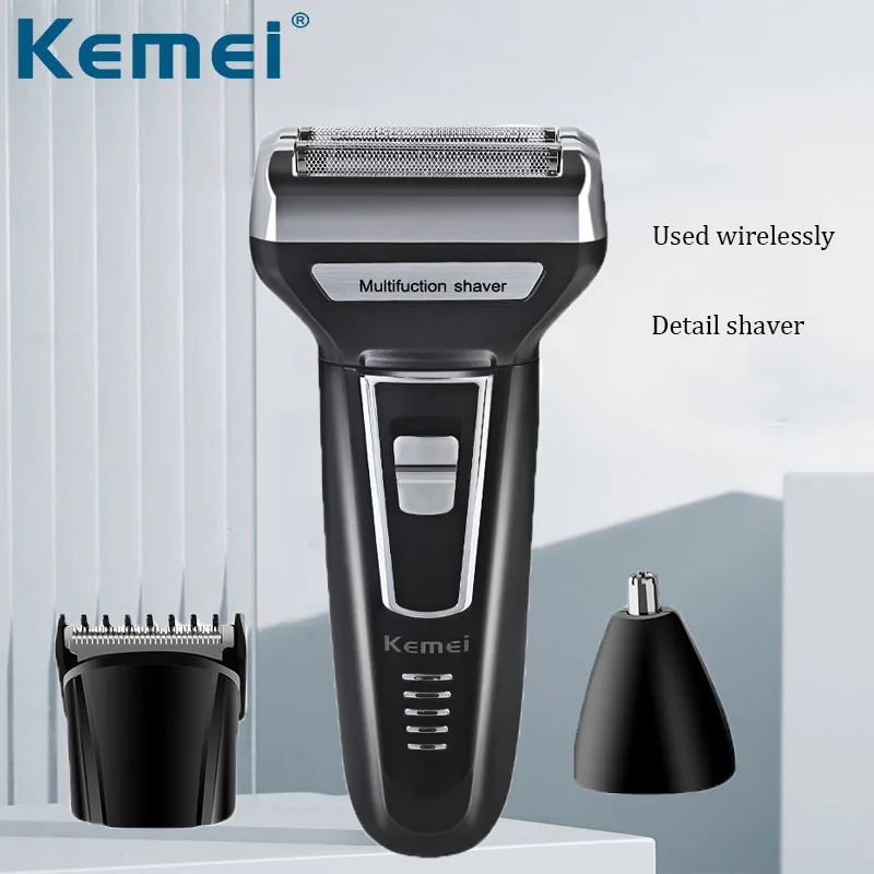 3 в 1 Для мужчин электробритвы с возвратно поступательным движением ножей