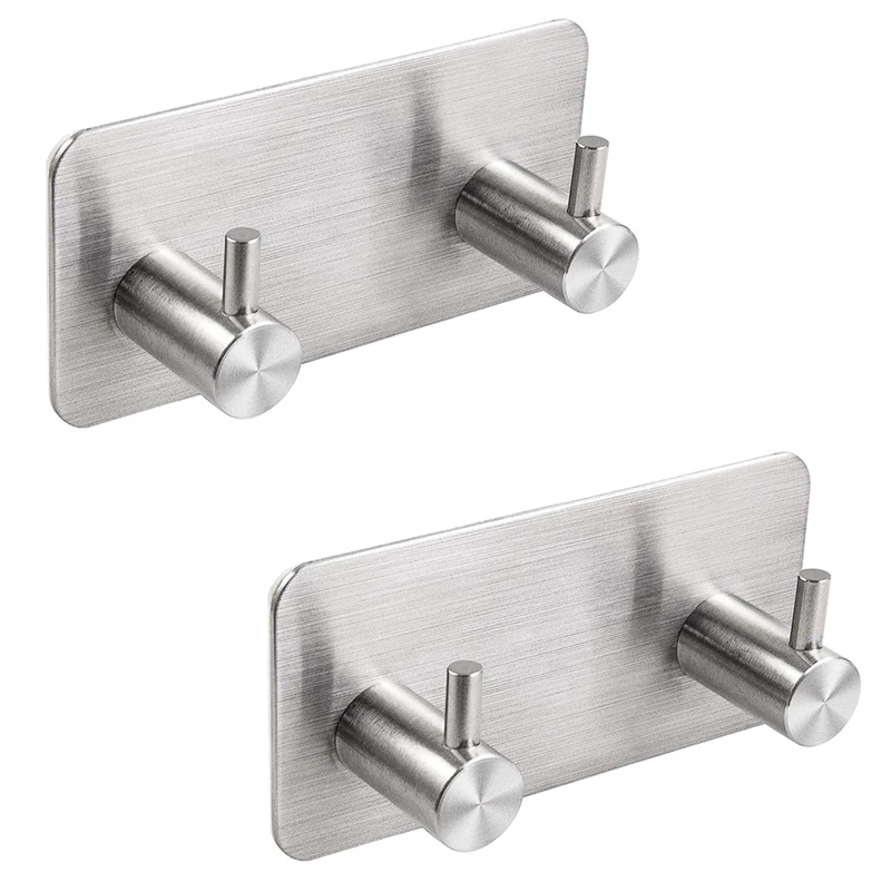 

Bathroom Hooks Stainless Steel Towel Hooks Water and Rust Proof Wall Hooks Door Hooks for Bathroom, Kitchen, Closets