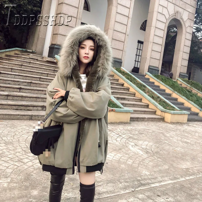 2019 зимнее женское пальто карго парки в стиле Харадзюку с подкладкой и пухом