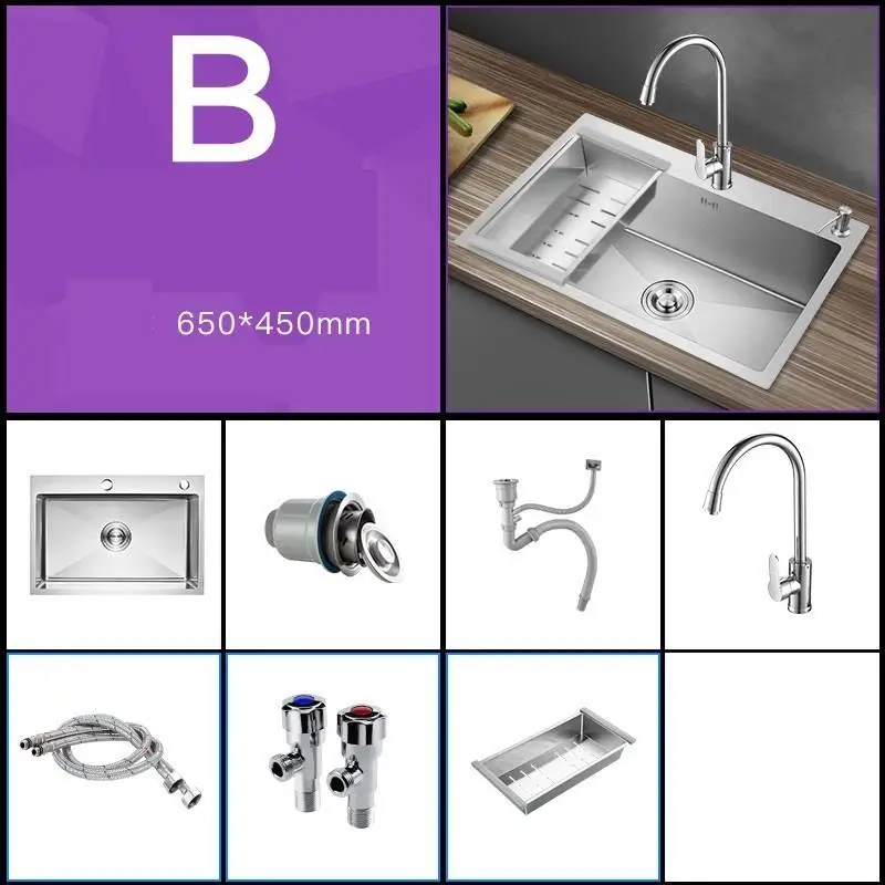 Version H Dissipador Keuken Gootsteen Torneira Gourmet Acero Inox кухня Куба де Cocina Fregadero Pia Cozinha мойка овощей - Цвет: Version H