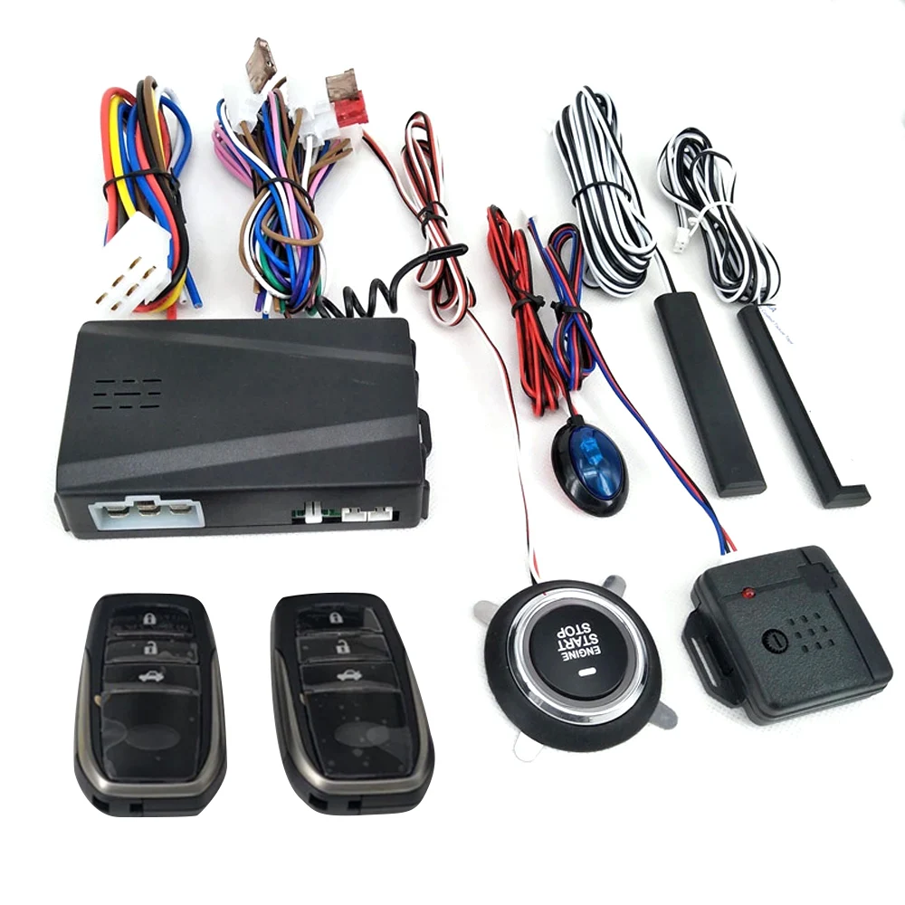 12V Car Alarm Passive Keyless Entry Remote Start/Stop Engine System Central Locking Start Stop Button Automotive PKE | Автомобили и
